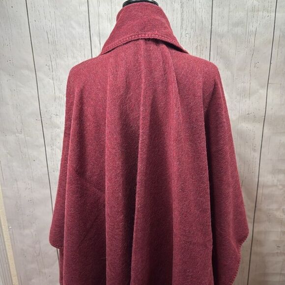 Estirpe Inca Alpaca 100% Poncho Button Front Scarf Attached Cozy Elegant Luxury - Picture 11 of 16